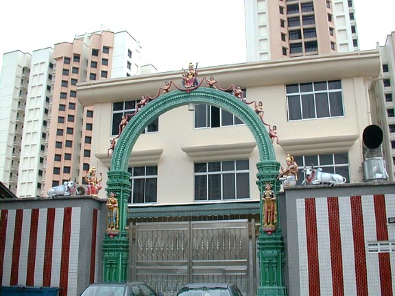 Side entrance, Sri Mariamman Temple, Singapore