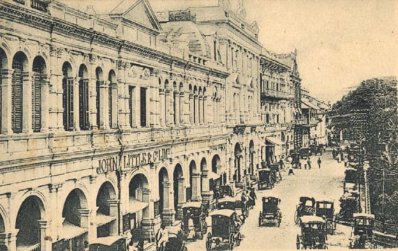 Raffles Hotel and Beach Road