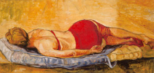 Reclining Figure in Bikini