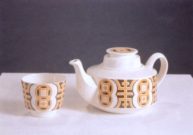Teapot with Two Cups I